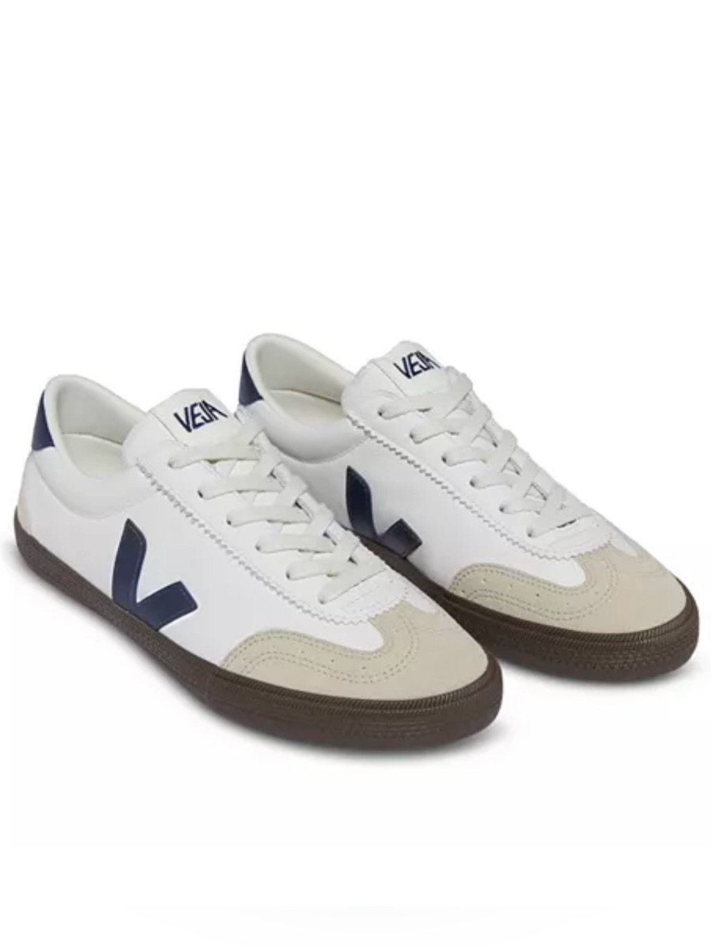 New Veja Volley Low Top Sneakers In White Nautico Bark